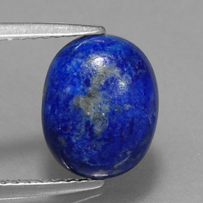 3,07 ctw natürlicher blauer Lapislazuli, Oval Schliff, Lichtundurchlässig