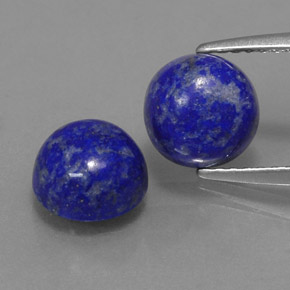  ct natürliche blauer Lapislazuli-Edelsteine, Rundschliff, Lichtundurchlässig