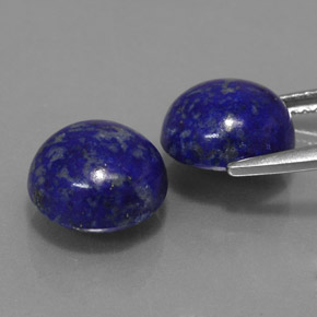  ct natürliche blauer Lapislazuli-Edelsteine, Rundschliff, Lichtundurchlässig