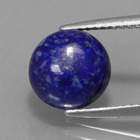 3,58 ctw natürlicher blauer Lapislazuli, Rundschliff, Lichtundurchlässig