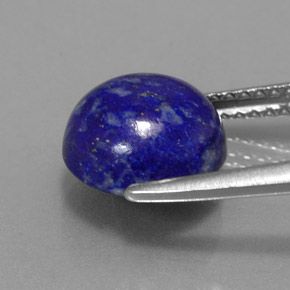 3,58 ctw natürlicher blauer Lapislazuli, Rundschliff, Lichtundurchlässig