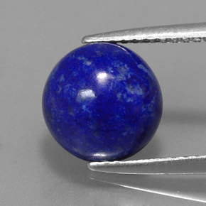 3,59 ctw natürlicher blauer Lapislazuli, Rundschliff, Lichtundurchlässig