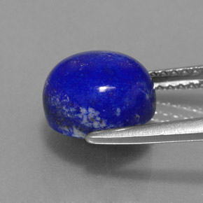 3,53 ctw natürlicher blauer Lapislazuli, Rundschliff, Lichtundurchlässig