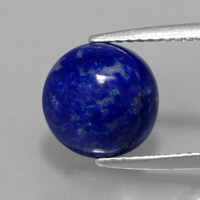 3,48 ctw natürlicher blauer Lapislazuli, Rundschliff, Lichtundurchlässig