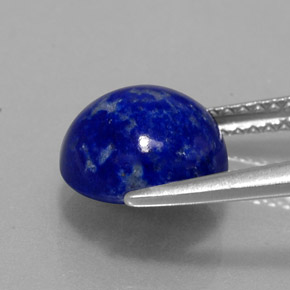 3,48 ctw natürlicher blauer Lapislazuli, Rundschliff, Lichtundurchlässig