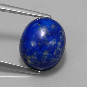6,59 ctw natürlicher blauer Lapislazuli, Oval Schliff, Lichtundurchlässig
