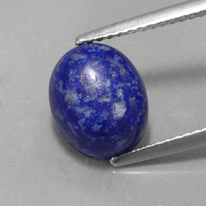 3,62 ctw natürlicher blauer Lapislazuli, Oval Schliff, Lichtundurchlässig