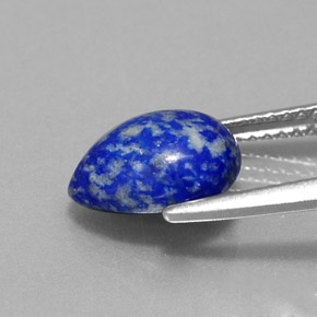 2,52 ctw natürlicher blauer Lapislazuli, Birnenform, Lichtundurchlässig