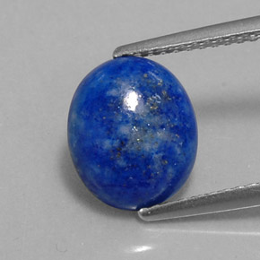 3,04 ctw natürlicher blauer Lapislazuli, Oval Schliff, Lichtundurchlässig