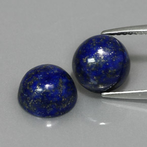  ct natürliche blauer Lapislazuli-Edelsteine, Rundschliff, Lichtundurchlässig