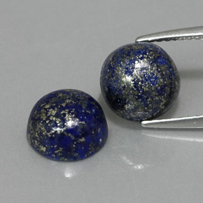  ct natürliche blauer Lapislazuli-Edelsteine, Rundschliff, Lichtundurchlässig