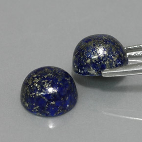  ct natürliche blauer Lapislazuli-Edelsteine, Rundschliff, Lichtundurchlässig