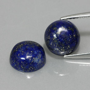  ct natürliche blauer Lapislazuli-Edelsteine, Rundschliff, Lichtundurchlässig