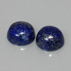  ct natürliche blauer Lapislazuli-Edelsteine, Rundschliff, Lichtundurchlässig