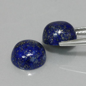  ct natürliche blauer Lapislazuli-Edelsteine, Rundschliff, Lichtundurchlässig