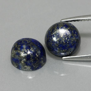  ct natürliche blauer Lapislazuli-Edelsteine, Rundschliff, Lichtundurchlässig