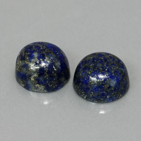  ct natürliche blauer Lapislazuli-Edelsteine, Rundschliff, Lichtundurchlässig