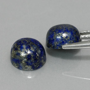  ct natürliche blauer Lapislazuli-Edelsteine, Rundschliff, Lichtundurchlässig