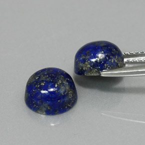  ct natürliche blauer Lapislazuli-Edelsteine, Rundschliff, Lichtundurchlässig