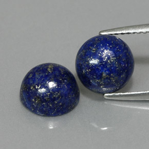  ct natürliche blauer Lapislazuli-Edelsteine, Rundschliff, Lichtundurchlässig