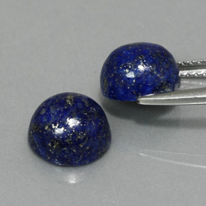  ct natürliche blauer Lapislazuli-Edelsteine, Rundschliff, Lichtundurchlässig