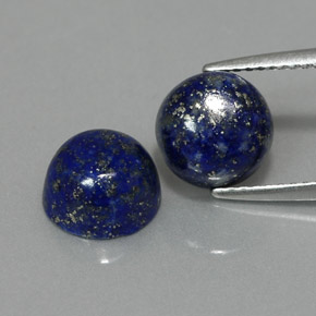  ct natürliche blauer Lapislazuli-Edelsteine, Rundschliff, Lichtundurchlässig