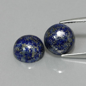  ct natürliche blauer Lapislazuli-Edelsteine, Rundschliff, Lichtundurchlässig