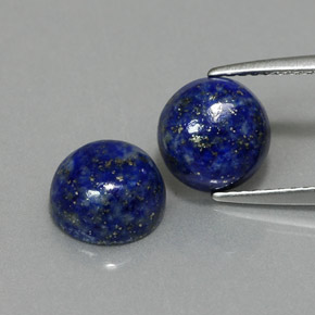  ct natürliche blauer Lapislazuli-Edelsteine, Rundschliff, Lichtundurchlässig