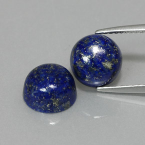  ct natürliche blauer Lapislazuli-Edelsteine, Rundschliff, Lichtundurchlässig