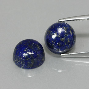  ct natürliche blauer Lapislazuli-Edelsteine, Rundschliff, Lichtundurchlässig