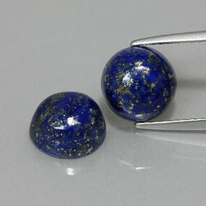  ct natürliche blauer Lapislazuli-Edelsteine, Rundschliff, Lichtundurchlässig