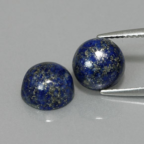 ct natürliche blauer Lapislazuli-Edelsteine, Rundschliff, Lichtundurchlässig
