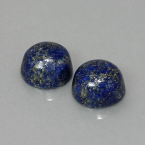  ct natürliche blauer Lapislazuli-Edelsteine, Rundschliff, Lichtundurchlässig
