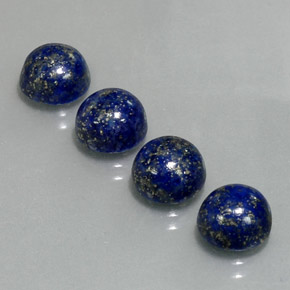  ct natürliche blauer Lapislazuli-Edelsteine, Rundschliff, Lichtundurchlässig