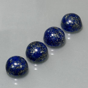  ct natürliche blauer Lapislazuli-Edelsteine, Rundschliff, Lichtundurchlässig