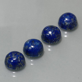  ct natürliche blauer Lapislazuli-Edelsteine, Rundschliff, Lichtundurchlässig