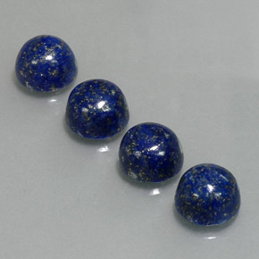  ct natürliche blauer Lapislazuli-Edelsteine, Rundschliff, Lichtundurchlässig