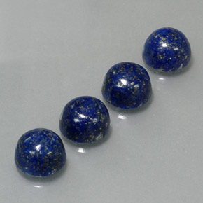  ct natürliche blauer Lapislazuli-Edelsteine, Rundschliff, Lichtundurchlässig