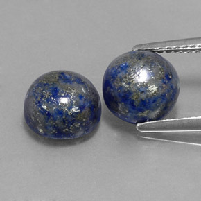  ct natürliche blauer Lapislazuli-Edelsteine, Rundschliff, Lichtundurchlässig