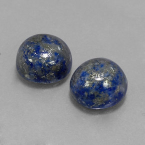  ct natürliche blauer Lapislazuli-Edelsteine, Rundschliff, Lichtundurchlässig
