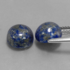  ct natürliche blauer Lapislazuli-Edelsteine, Rundschliff, Lichtundurchlässig