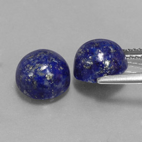  ct natürliche blauer Lapislazuli-Edelsteine, Rundschliff, Lichtundurchlässig