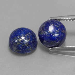  ct natürliche blauer Lapislazuli-Edelsteine, Rundschliff, Lichtundurchlässig