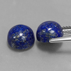  ct natürliche blauer Lapislazuli-Edelsteine, Rundschliff, Lichtundurchlässig