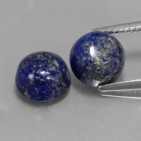  ct natürliche blauer Lapislazuli-Edelsteine, Rundschliff, Lichtundurchlässig