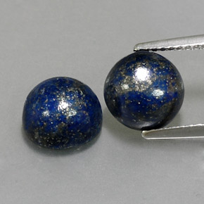  ct natürliche blauer Lapislazuli-Edelsteine, Rundschliff, Lichtundurchlässig