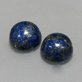  ct natürliche blauer Lapislazuli-Edelsteine, Rundschliff, Lichtundurchlässig