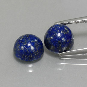  ct natürliche blauer Lapislazuli-Edelsteine, Rundschliff, Lichtundurchlässig