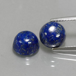  ct natürliche blauer Lapislazuli-Edelsteine, Rundschliff, Lichtundurchlässig