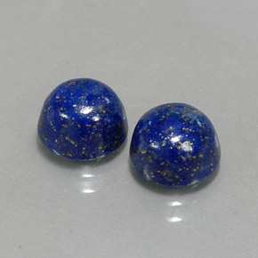 ct natürliche blauer Lapislazuli-Edelsteine, Rundschliff, Lichtundurchlässig